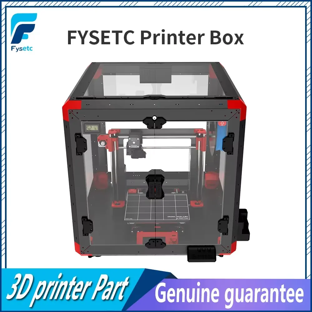 

Prusa Enclosure Metal Printer Box Noise Cancelling with LED Light and Air Purifierfor Prusa MK3 MK4 Ender 2 3 Pro Anycubi Mega
