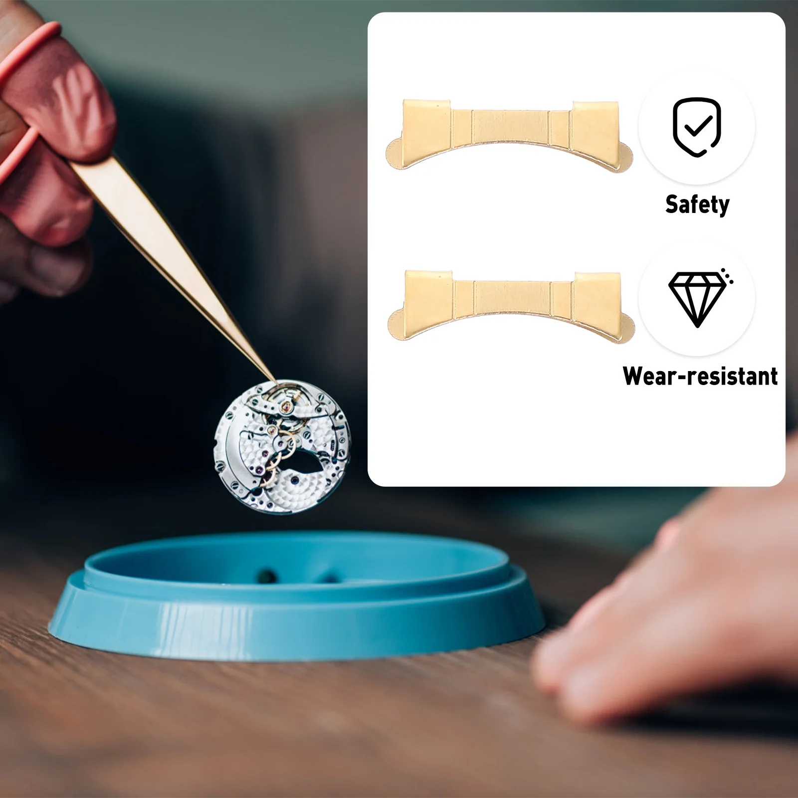 

Stainless Steel Strap Fork Watch Band Adjuster Tool Wrist Bands Men Connector Connectors Man Watchs Replacement