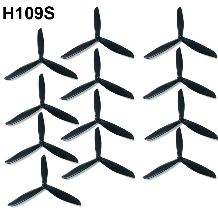 12PCS Aerial Photography RC Drone CW CCW Propeller 3-Blade Blades Accessories for Hubsan H109S Four-axis Quadcopter Fan Parts