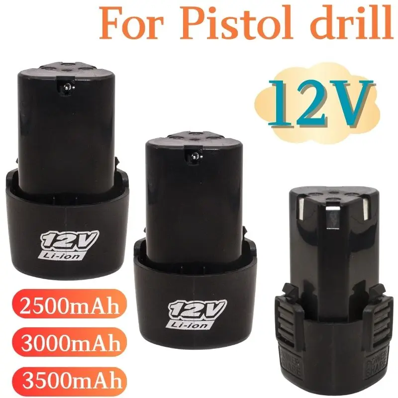 

Оригинальный перезаряжаемый литий-ионный аккумулятор 12 В 3500 мАч 2500 мАч для электрического шуруповерта пистолета дрели мини угловой шлифовальный инструмент