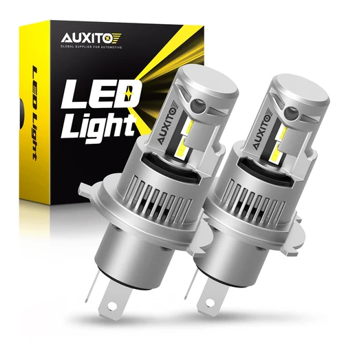 AUXITO 2 uds 20000LM H4 9003 bombillas LED para faros Canbus sin Error H4 HB2 LED haz alto/bajo 100W faros delanteros de coche 6000K luz blanca para automóvil