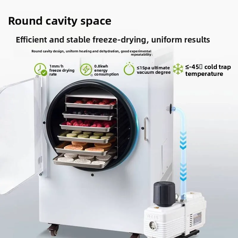 Laboratory Fruit Vegetable Food Medicine With Vacuum Pump Household Smart Freeze Dryer
