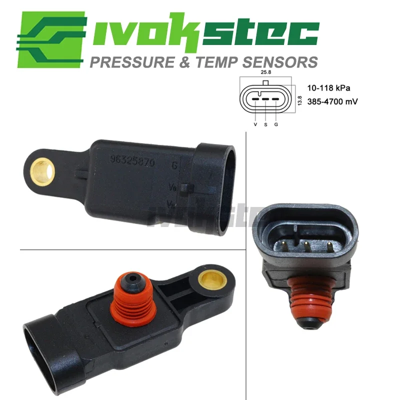 Manifold Absolute Pressure MAP Sensor For Chevrolet Aveo Kalos Matiz Spark NUBIRA LACETTI Daewoo TICO 0.8 1.0 1.2 1.4 96325870