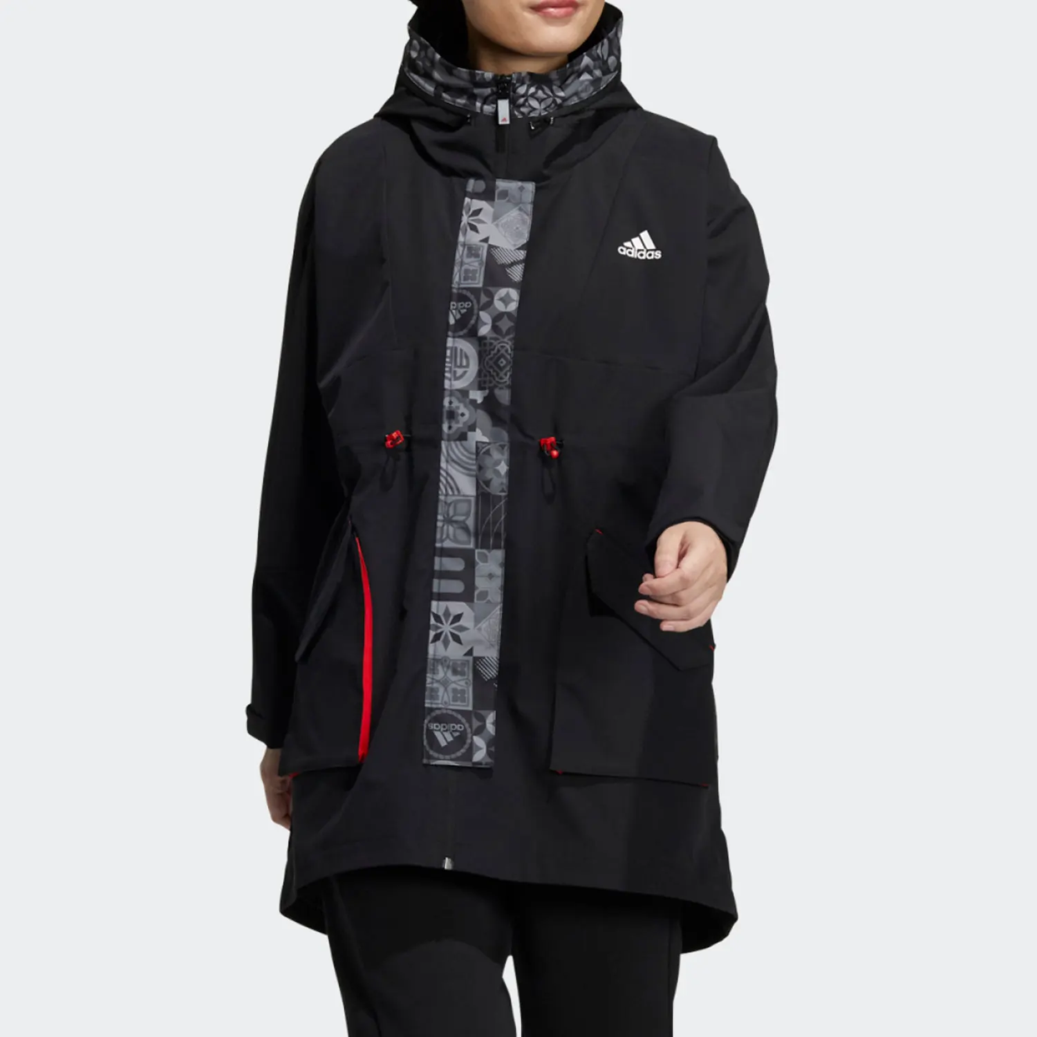 Adidas Originals Authentic CNY LONG Women's Comfortable Sports Warm-up Jacket HC2792