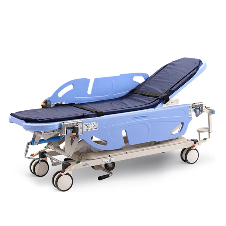 Hospital Medical Operation Room Connecting Patient OT OR Transfer Shifting Stretcher Trolley