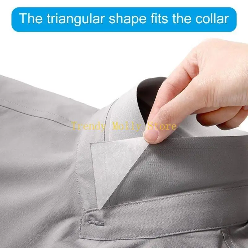 N5KB 30pcs 셔츠를위한 Collar Shaper 스티커 셔츠 adhesive Collar 스티커 고정 패드