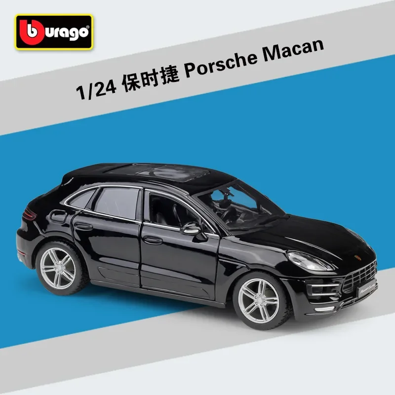 Bburago 1:24 Porsche Macan SUV Scale alloy racing car Alloy Luxury Vehicle Diecast Cars Model Toy Collection Gift B801