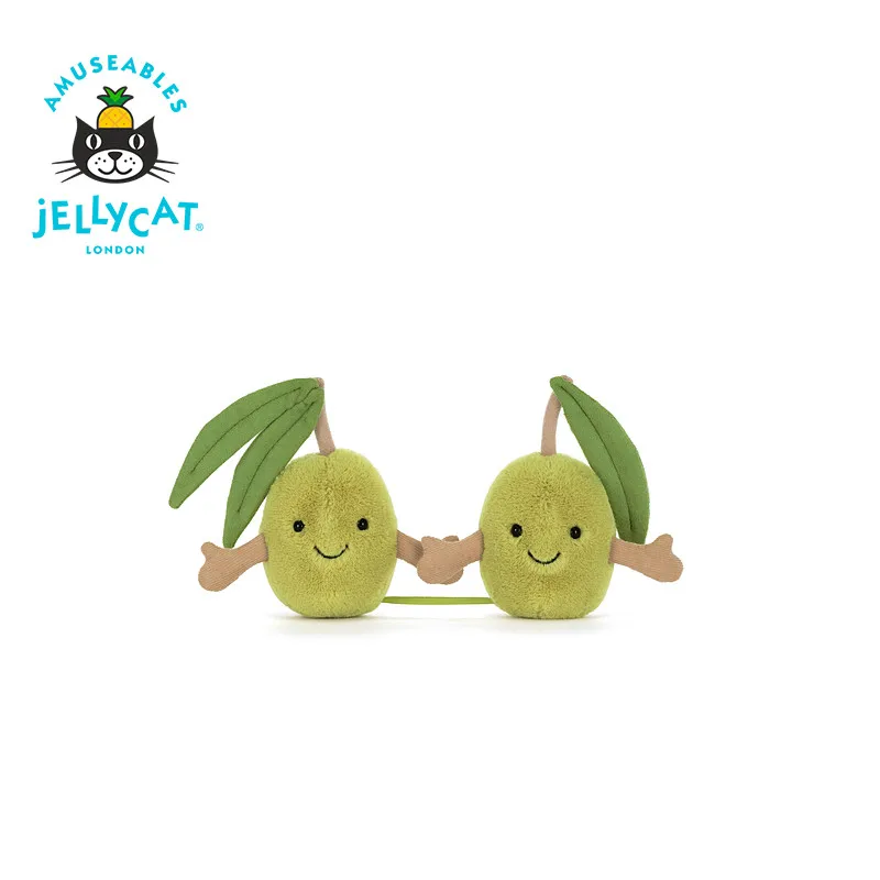 

Плюшевая игрушка Jellycat Fun Pair Olives 2026 SS, новинка, супермягкая, милая, очаровательная, подарок для детей и взрослых