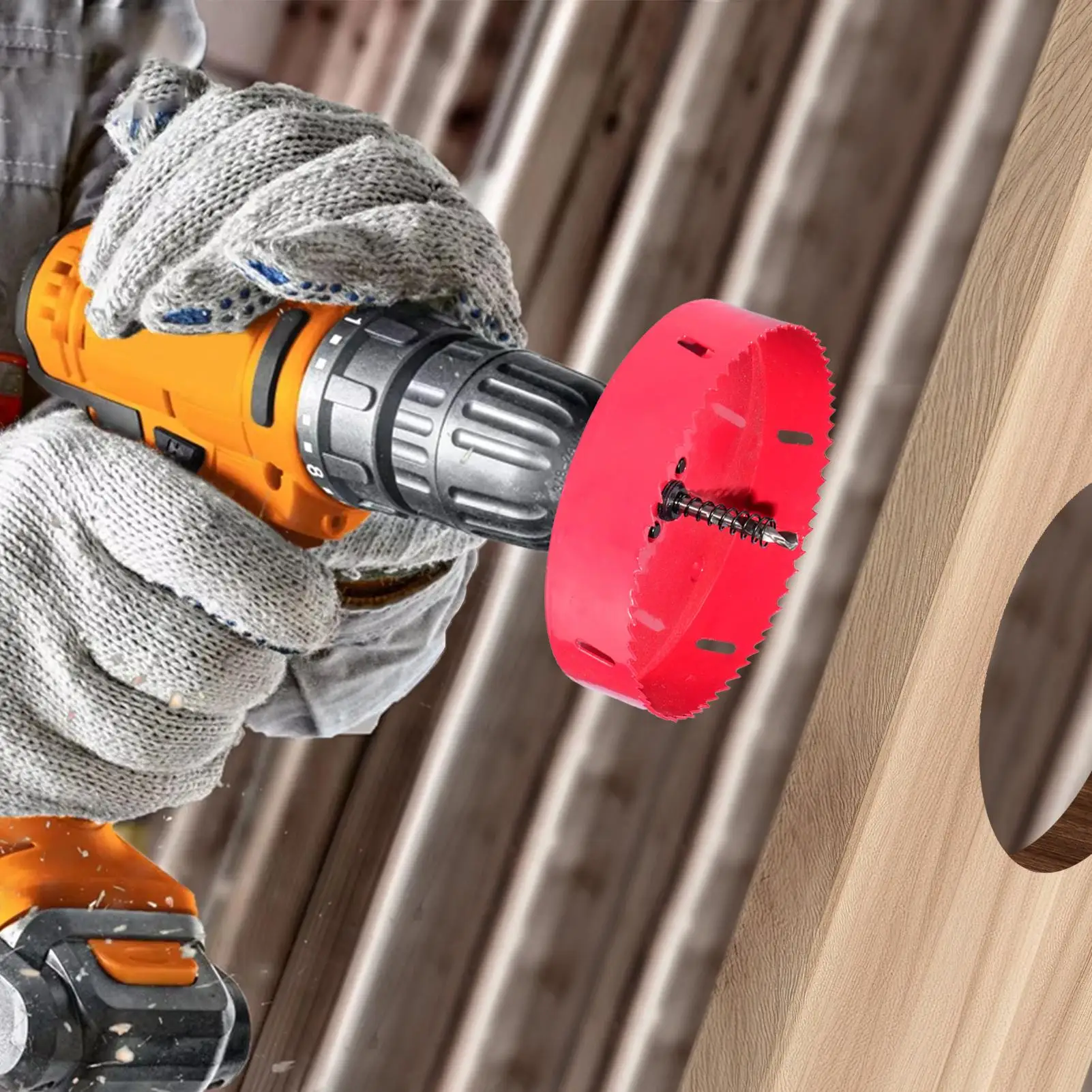 هول المنشار عدة مجمع الغبار القاطع دائرة مثقاب الخشب لثقوب لحفر الخشب السقف دريوال الجص الألياف المنزلية #2