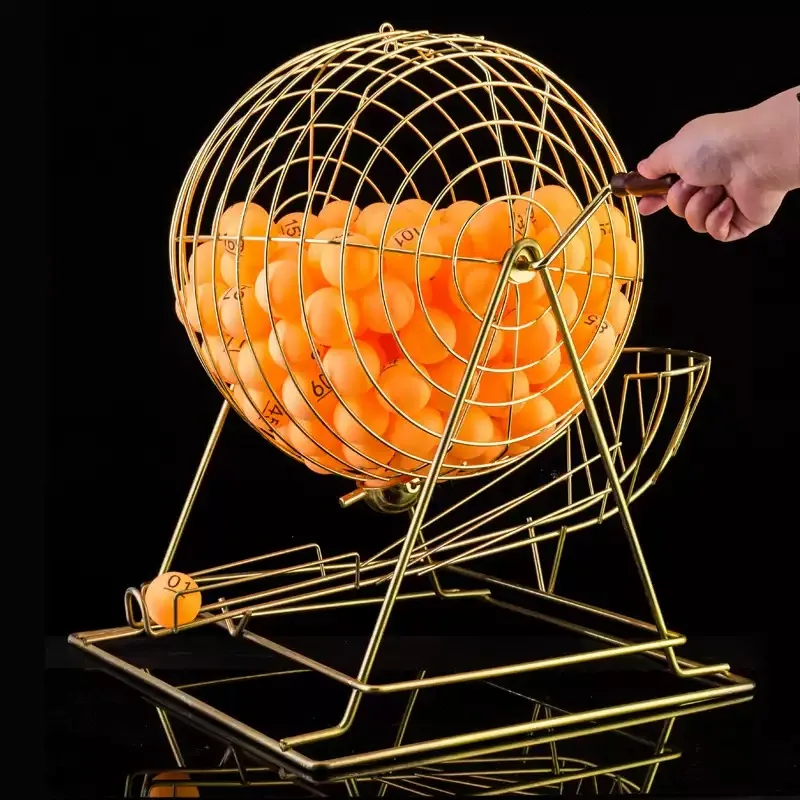 Manual Lottery Drawing Machine, Tabletop Bingo Ball Raffle Machine for Annual Meeting, Lottery Game with Ping Pong Balls