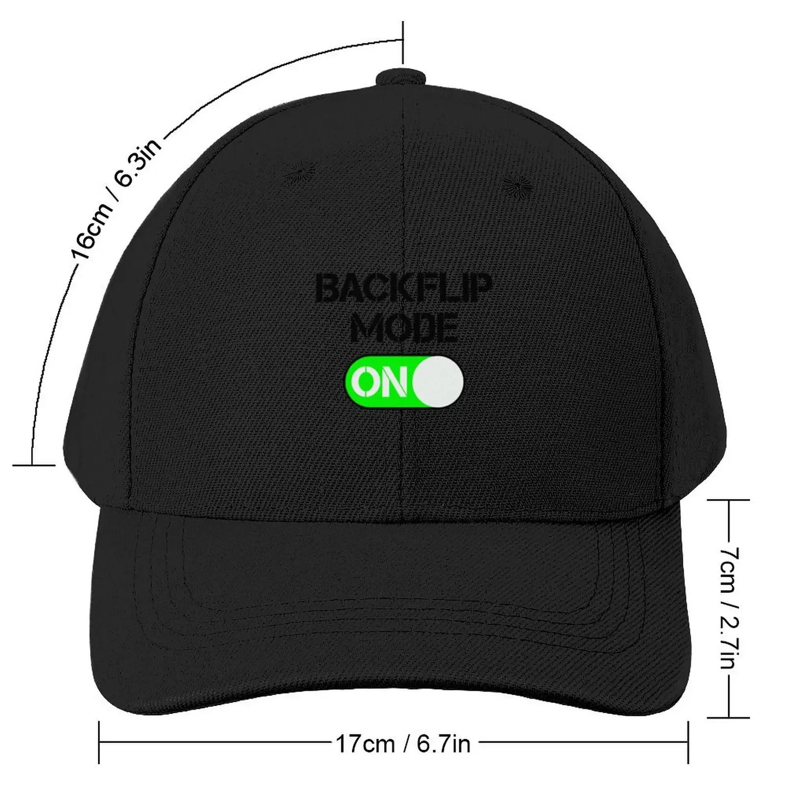 Backflip Mode ON Baseball Cap Beach Anime Hats Man Women's