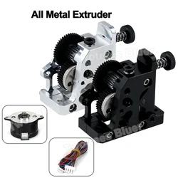 HGX-LITE-Extruder Dual Gear Extruder Hard Steel Reduction Gear 36STH20 Motor 3D Printer Parts For CR10 CR10S Ender3 V2 VORON