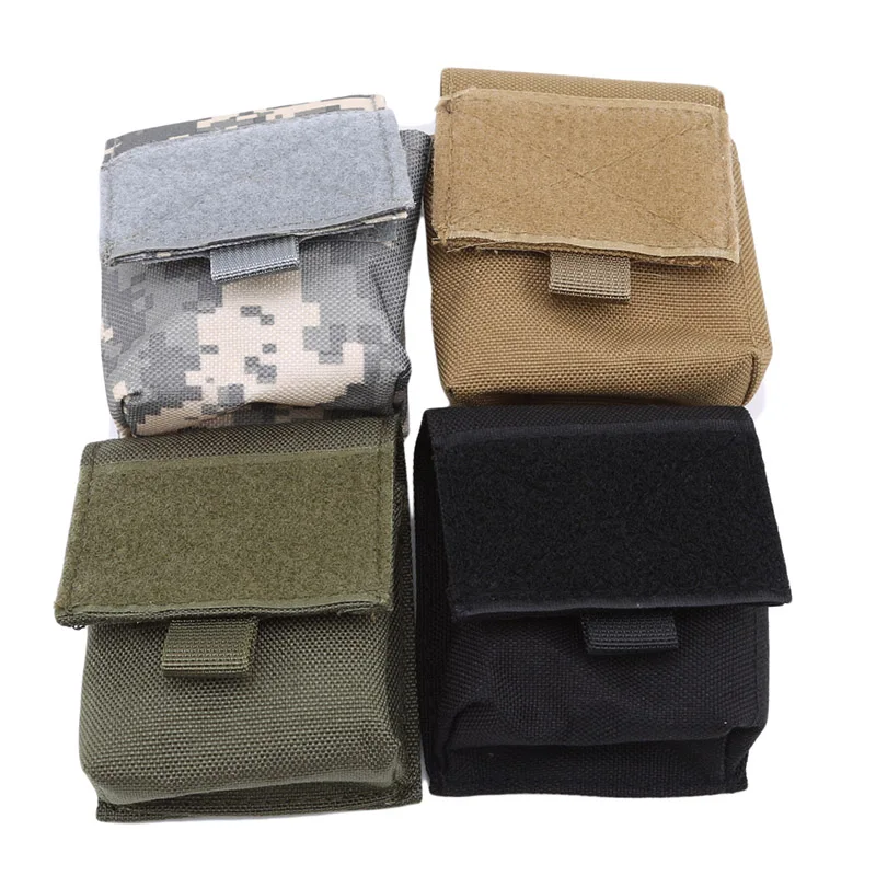 Vendita calda Outdoor Combat Magazine Pouch torcia guaina caccia Camo Bag portasigarette Mini borsa per attrezzi da caccia