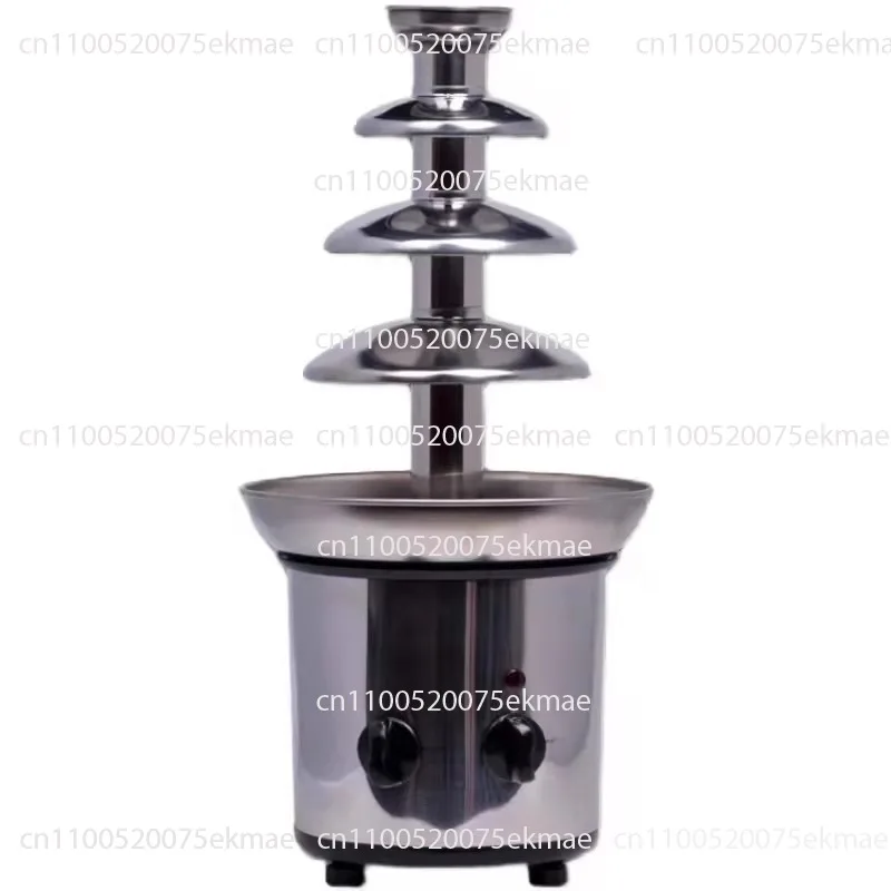 

Four-layer chocolate fountain machine for baking hotels, 110V small DIY chocolate waterfall melting coating spraying machine