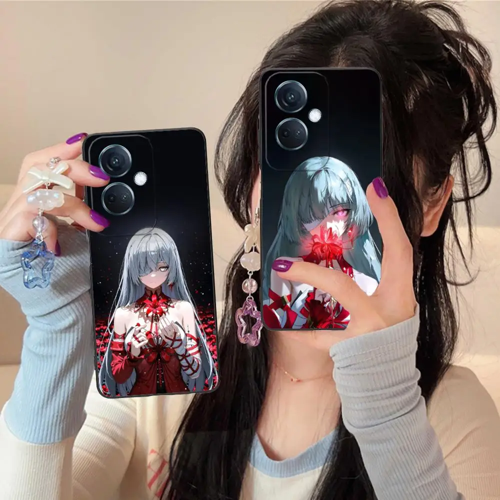 حافظة هاتف Wuthering Waves Phrolova لهاتف OPPO Reno 14 13 12 11 10 9 8 7 6 5 F T Pro 5G غطاء طباعة ملون للهواتف المحمولة الفاخرة