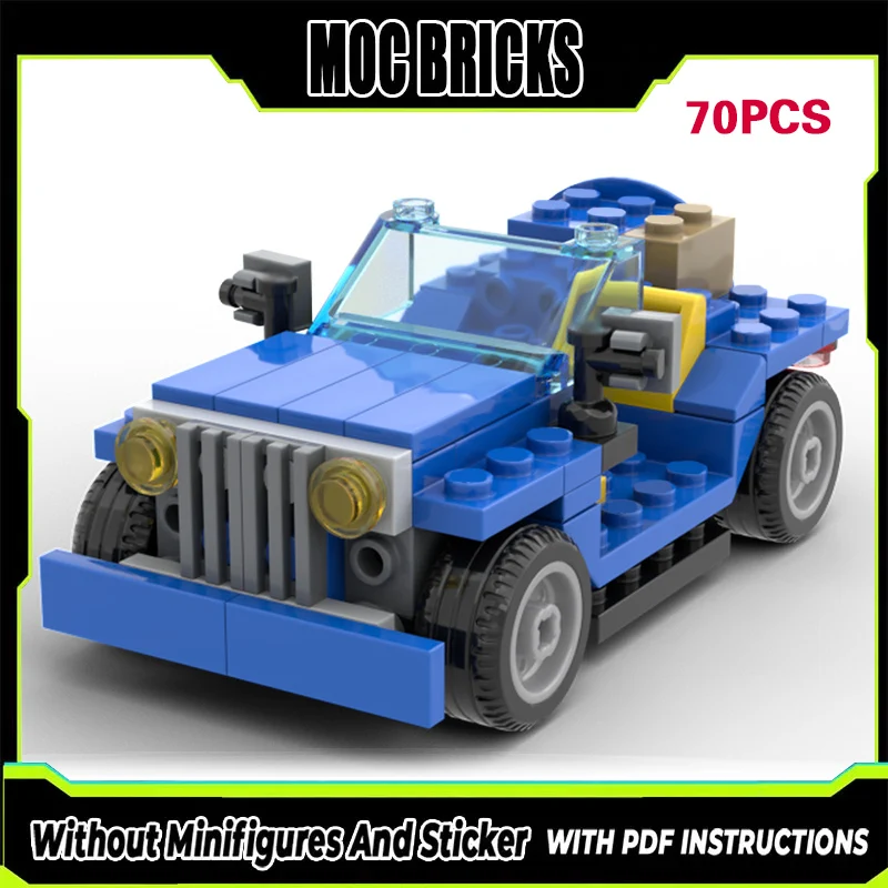 

Модель гоночного автомобиля MOC, конструктор из строительных блоков, внедорожник, модульная технология, подарки, праздничный набор для сборки, детские игрушки