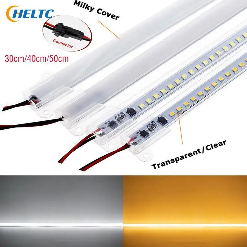 LED Rigid Light Strip Bar Light High Brightness 2835 LED Clip 30/40cm 72LEDs Rigid Strip Saving LED Tubes LED Rigid Light Strip