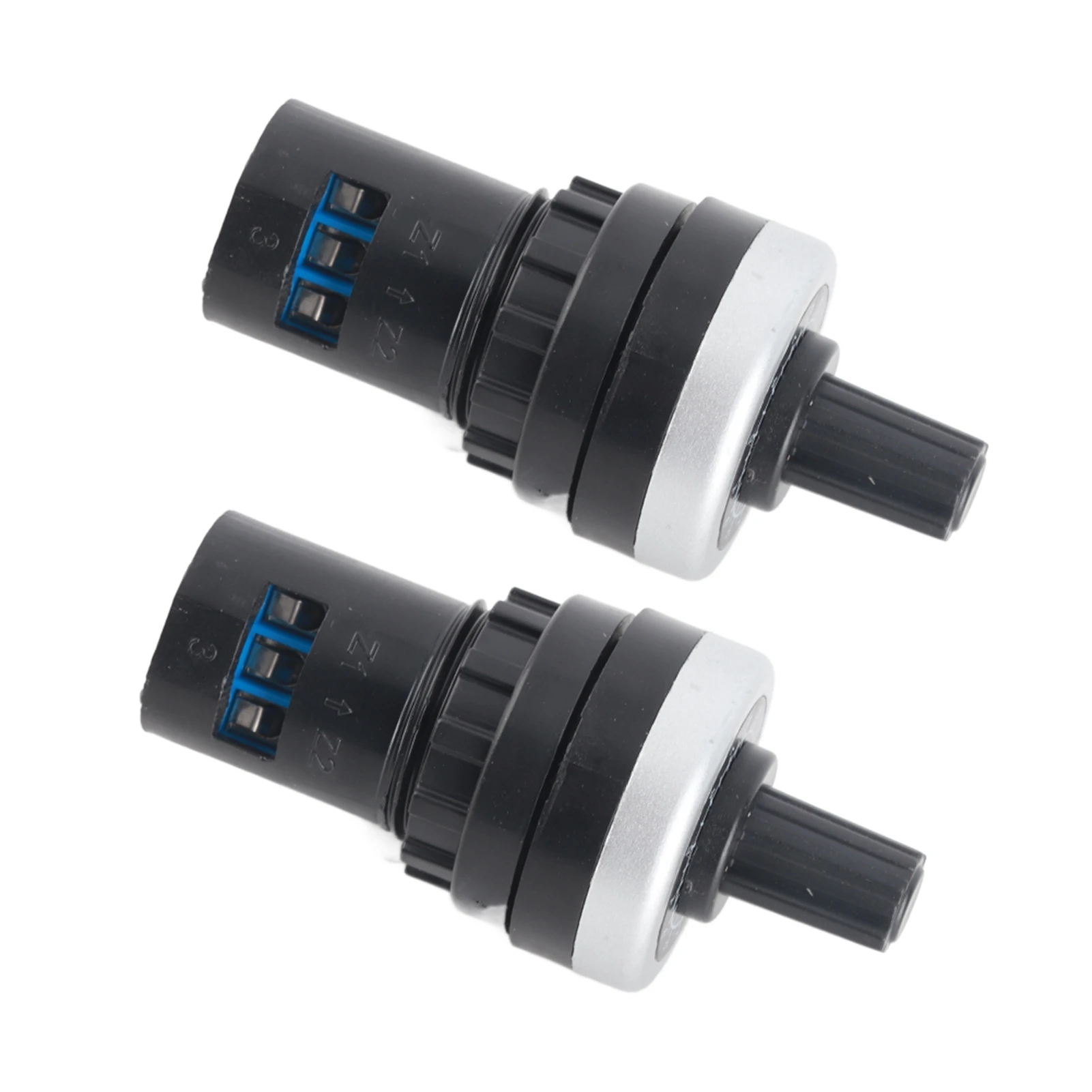 22mm 2K Potentiometer Adjustable Single  Speed Control for Electronics Panels Carbon Film D Type 2W ±0.5% Tolerance Small Body