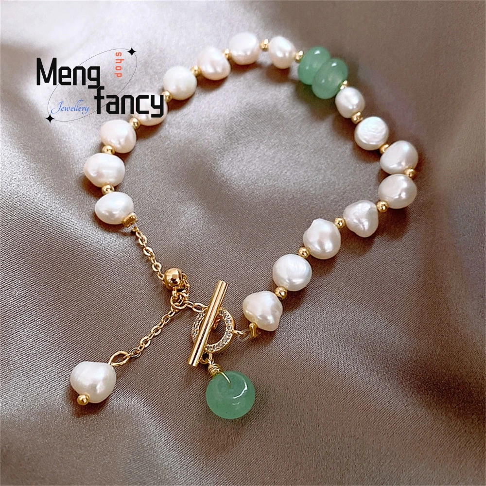 

Baroque Freshwater Pearl Bracelet, Emeralite Bracelet, Sister, Irregular-Shaped Pearl Jewelry Fashion Jewelry Best Selling