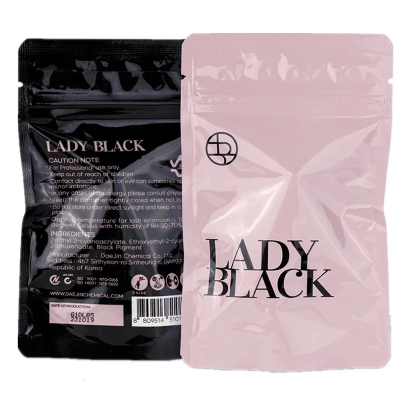 5ml Korea Lady Black Glue for Eyelash Extension Fast Drying False Eyelashes Graft Glue Lasting up to 40 days