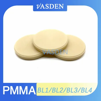 98mm monocouche PMMA disque dentaire VASDEN dentaire Cad Cam fraisage Pmma blanc haute qualité 16 couleurs VASDEN