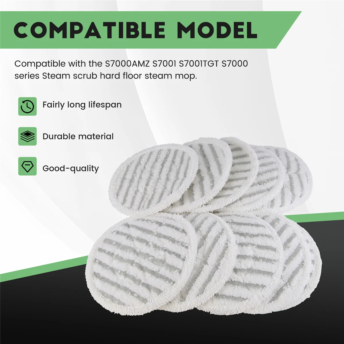 10 قطعة S7000 منصات ممسحة البخار لسمك القرش S7000AMZ S7001 S7001TGT S7000 سلسلة البخار وفرك الأرضية الصلبة ممسحة البخار