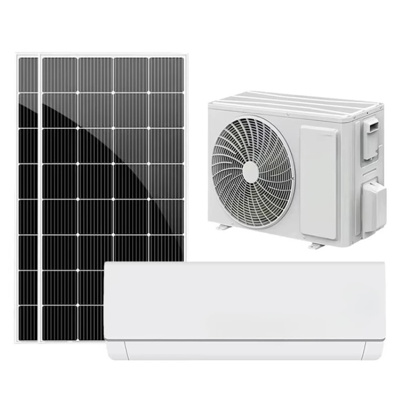 24000Btu off-grid solar panel air conditioner with 48v DC inverter, split wall-mounted, suitable for homes and remote areas
