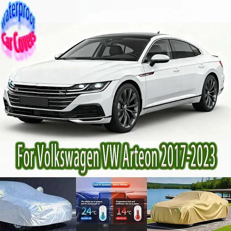 

Для VW Arteon 2017 2023, уличная защита, водонепроницаемый пылезащитный снежный чехол, солнцезащитный козырек для Volkswagen Arteon 2017 2023, автомобильные чехлы