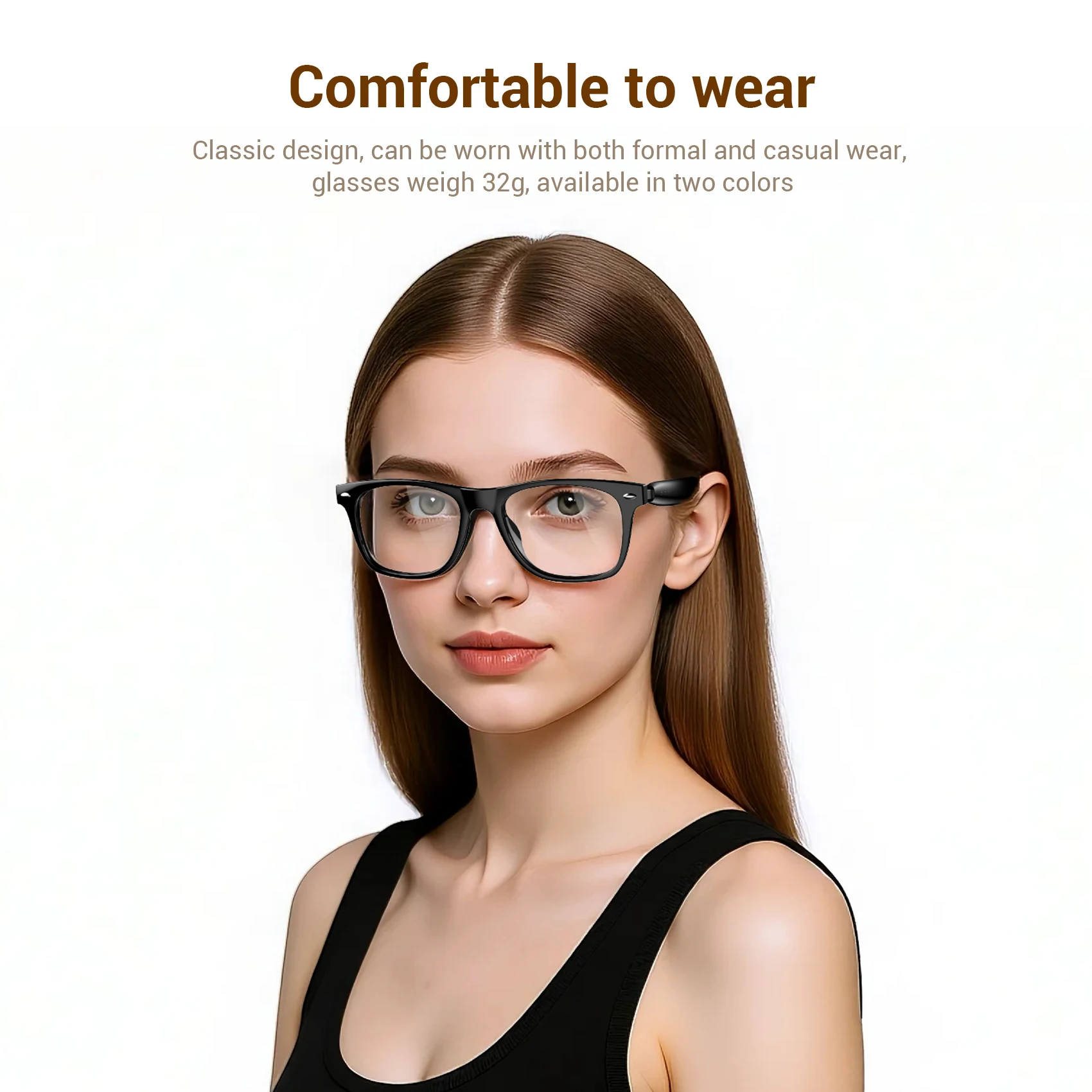 نظارات Blackview D1 الذكية الجديدة للرياضات الخارجية المقاومة للماء ومضادة للأشعة فوق البنفسجية بلوتوث مع ميكروفون ومكبر صوت للرجال والنساء هدايا