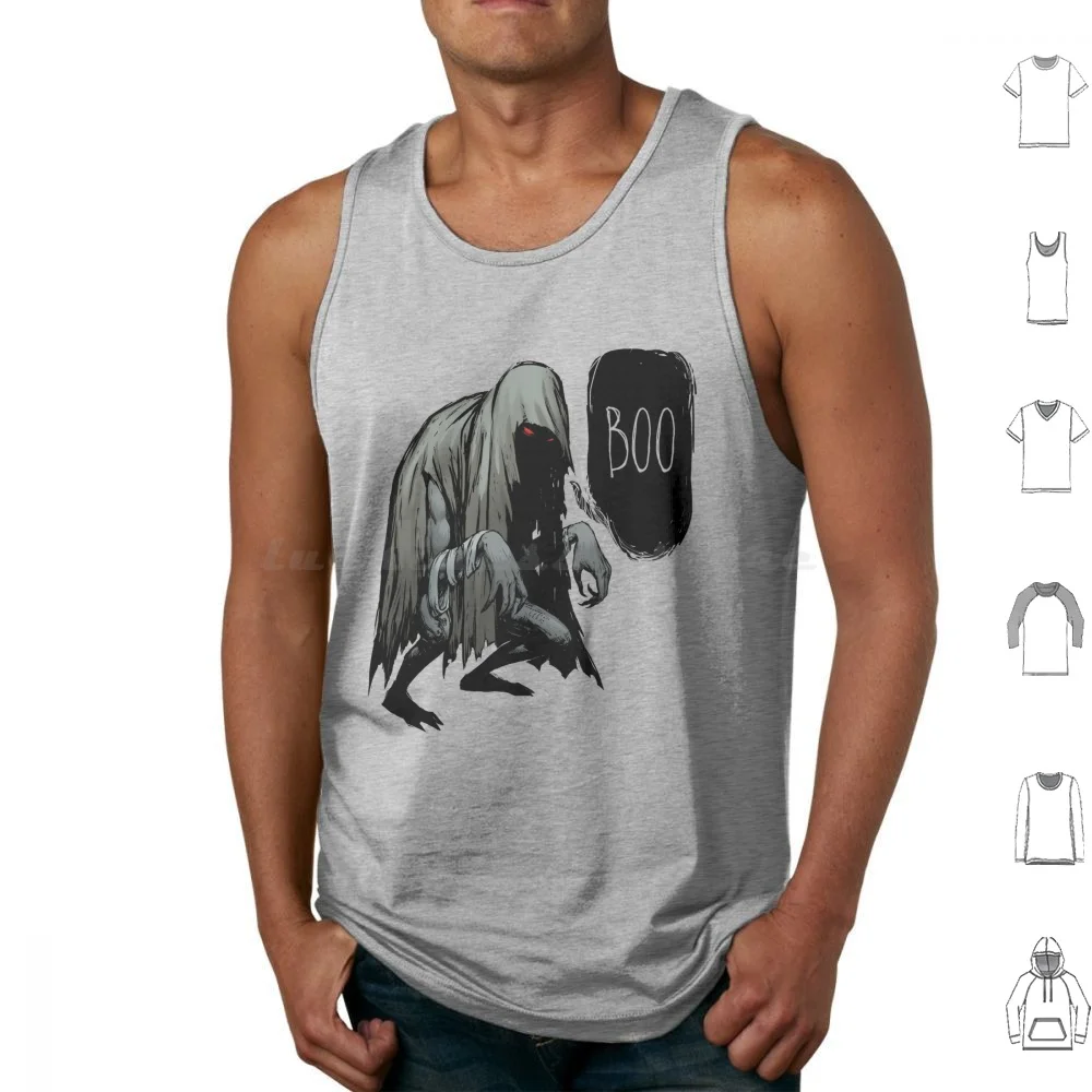 The Lurker Tank Tops Print Cotton Lurker Beast Bloodborne Spooky Scary Horror Undead Monster Creature Bandaged