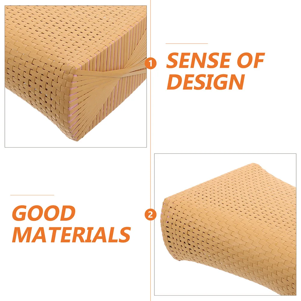 

Imitation Rattan Sauna Neck Pillow Breathable Lightweight Headrest for Sauna Spa Gym Sweat Steam Room Pillow Neck Rest