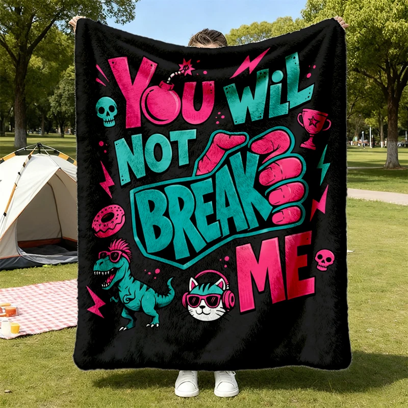 You Will Not Break Me New Achievement, The Desperado Club, Dungeon Crawler Carl Flannel Blanket, Book Lover Gift, Ride o