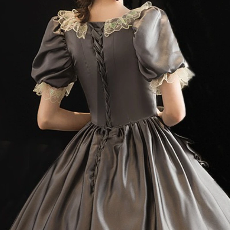 Cenerentola Aristocratica Principessa Europea Abito da Spettacolo Spettacolo Festa Trucco Studio Foto Passerella Palazzo Uniforme 상...........