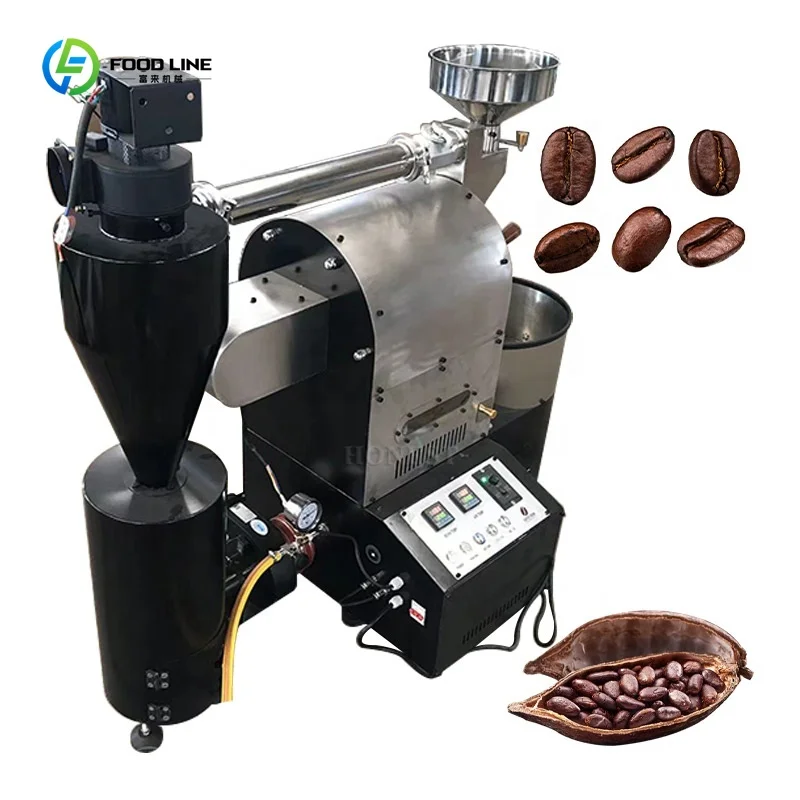 One Touch Smart Roaster for Arabica Robusta Blends Small Batch Specialty Coffee Shop Custom