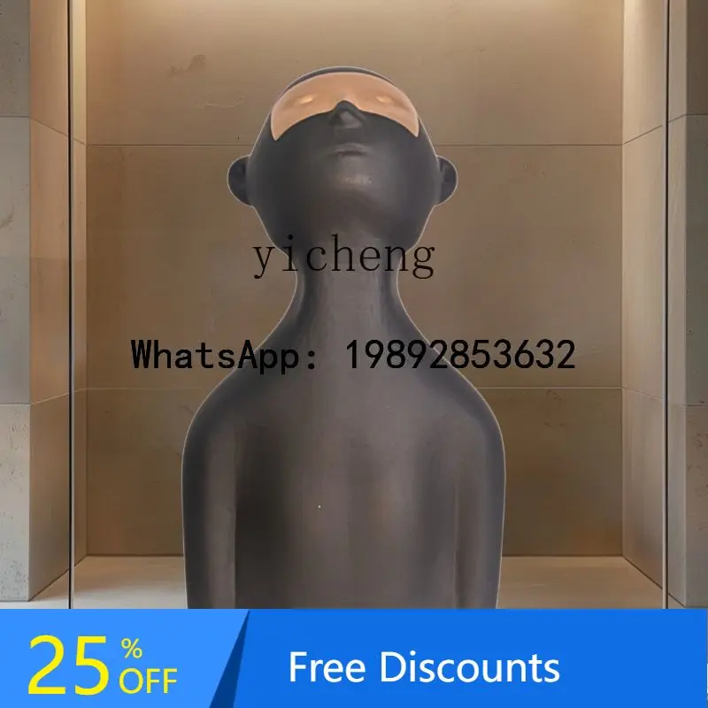 

window display props ornament art floor display stand creative portrait sculpture base