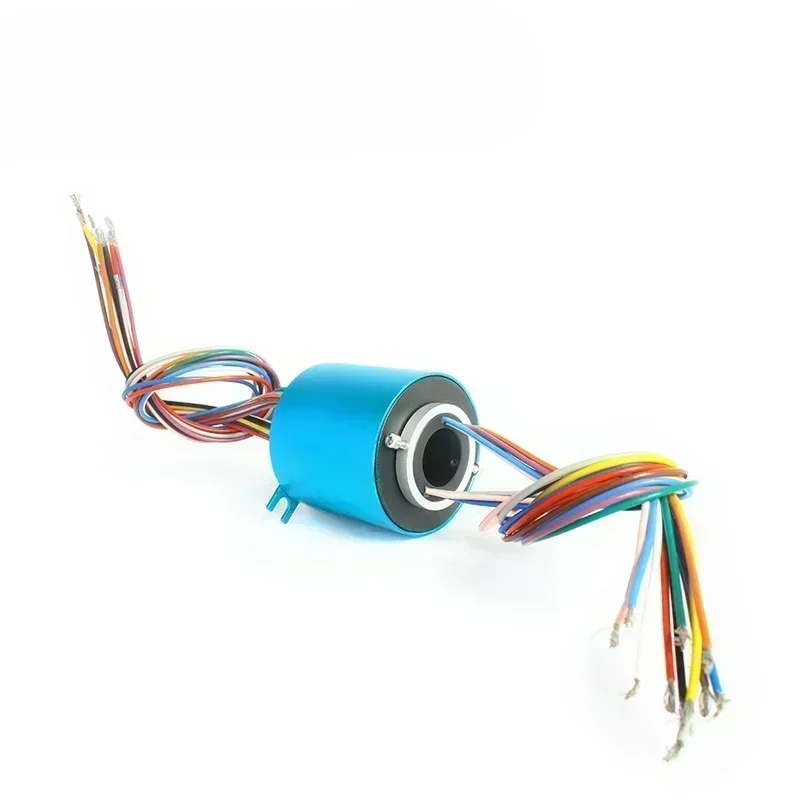 1pcs ID5/8/10/12.7/20/25.4/30~60mm,OD22~130mm Through Hole/Bore Slip Ring，Electric swivel slip ring 6/12/18wires, 2/5/10A