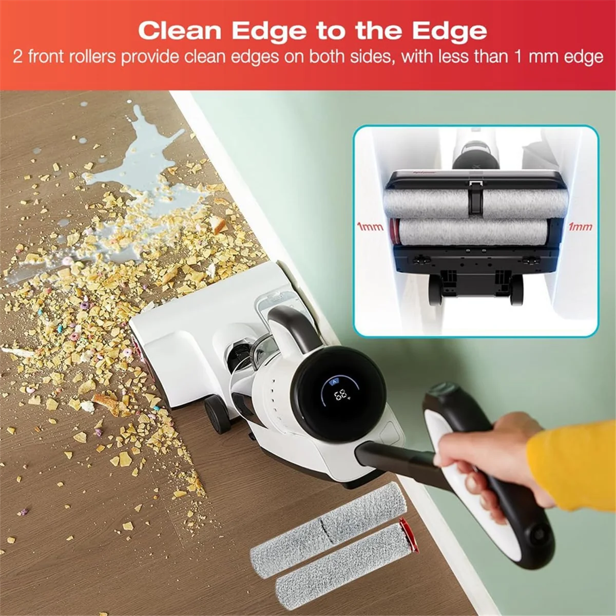 HOT Brush Roller and Vacuum Cleaner Filter for Roborock Dyad Pro Wet Dry Vacuum Cleaner Spare Parts