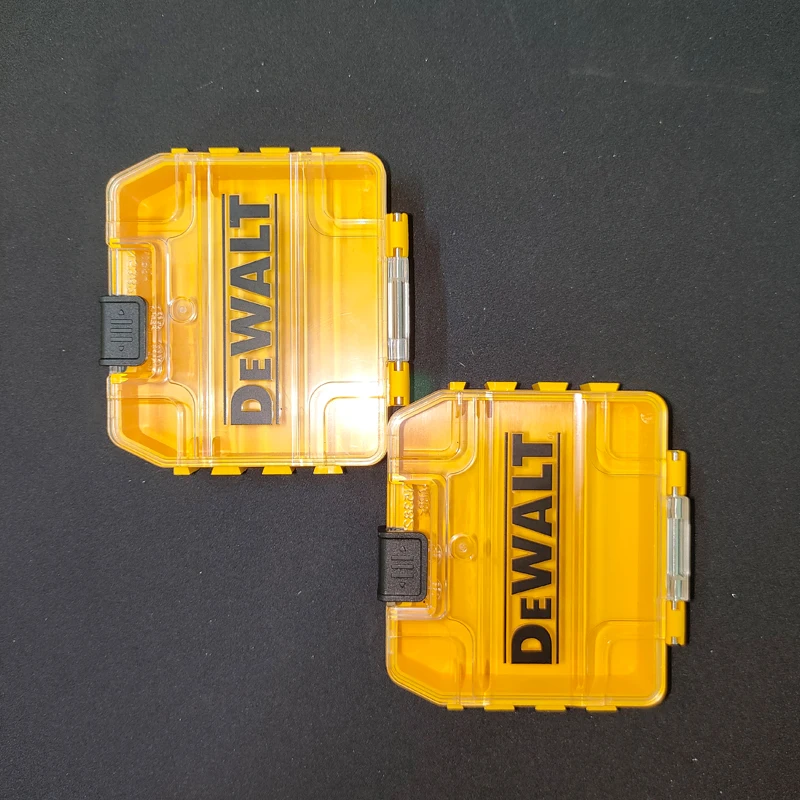 DEWALT Small Parts Accessories Storage Box Authentic Original Drill Bit Box  High Hardness Stackable Hard Shell 2PCS