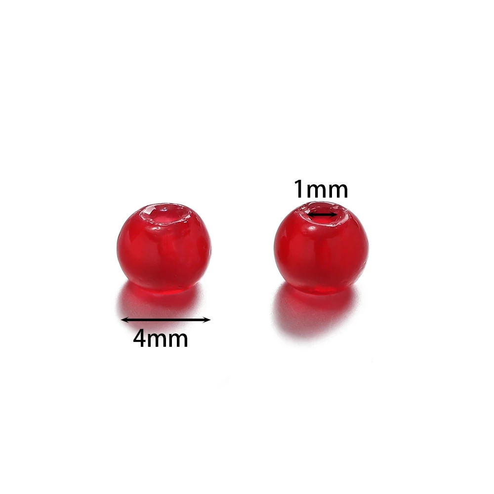 50/100개 3mm 유리 원형 구슬 컬러풀 스페이서 루즈 비즈 주얼리 제작 DIY 팔찌 목걸이 액세서리