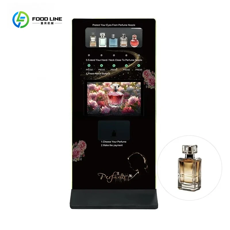 

Integrated Standing Design Smart Fragrance Spraying Vending Machine Automatic Cologne Perfume Spray Vending Machine Dispenser
