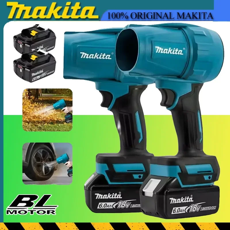 マキタ-18v-電動エアダスター風-30000rpm-暴力ブロワーターボジェットファンスピードターボ充電式ライト付き車掃除ツール