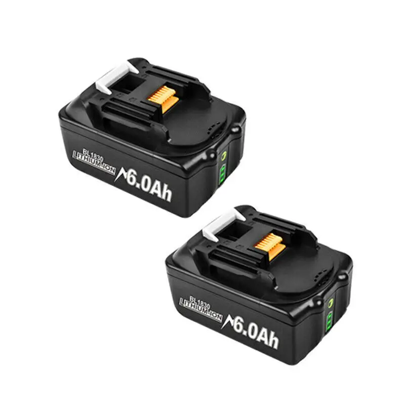 2 ~ 10 stks 18 V batterij voor Makita 18 VOLT 6.0Ah 9.0Ah LXT Lithium-ion BL1830 BL1815 BL1850 Draadloze tool Batterij LED Brandstofmeter
