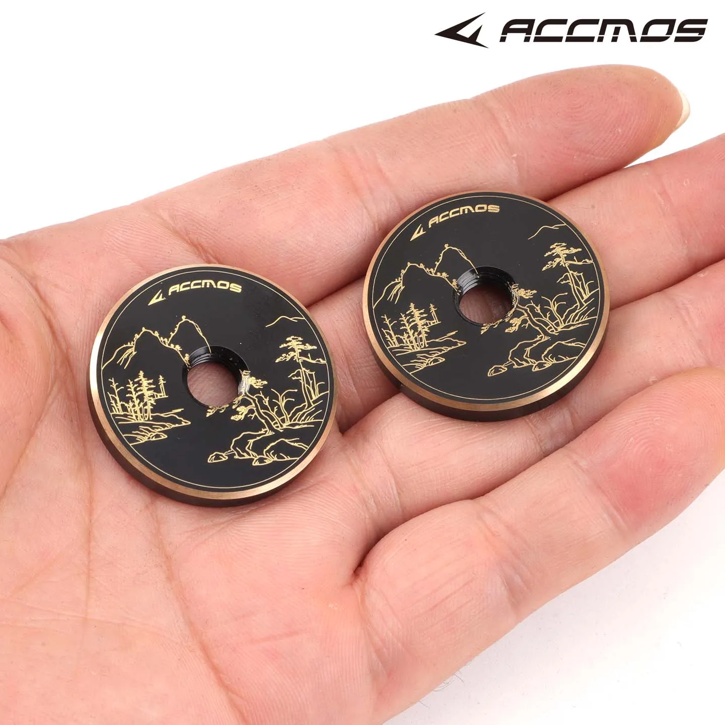 3pc Engraved Copper Bow Weight Blocks 5/16