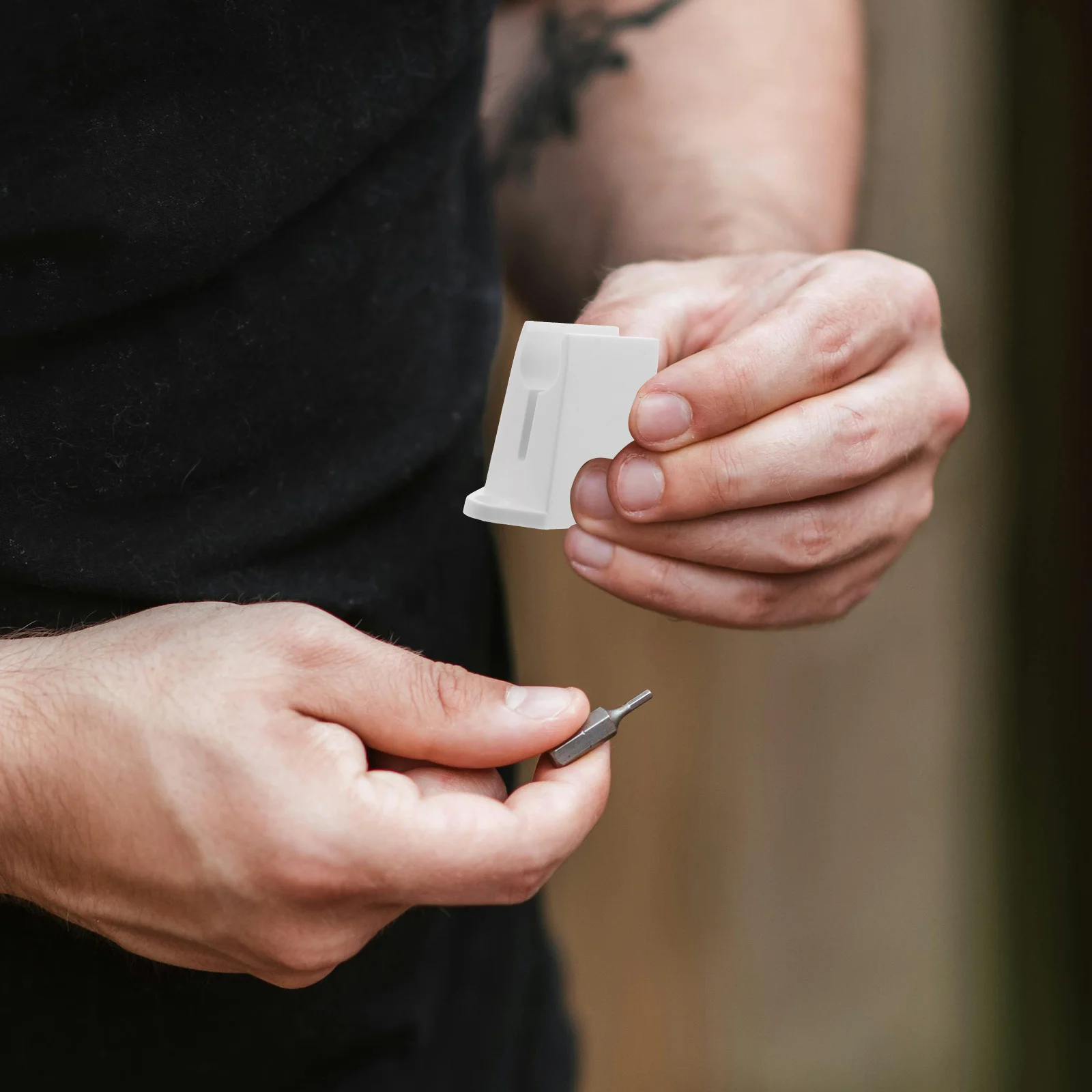 

6Pcs Wall-Mounted Crank Handle Brackets White Plastic Replacement Clip Stable Roller Shutter Handle Storage Holder Universal