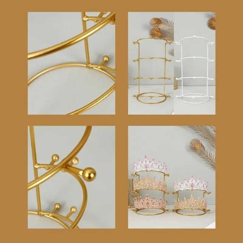 

Подставка для королевских диадем, держатель для корон принцессы, повязка на голову для невесты, органайзер, стойка