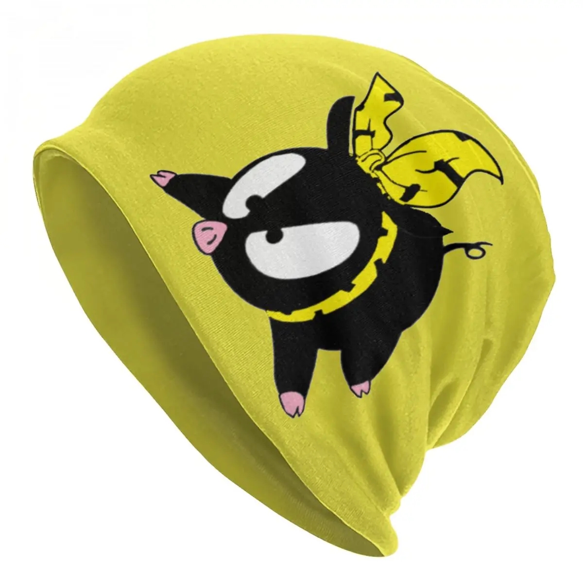 Unisex oryginalna świnia HQ z Ranma P-Chan luźna czapka Beanie kapelusz nowy nabytek Kawaii świnia podwójnego zastosowania czapka z dzianiny