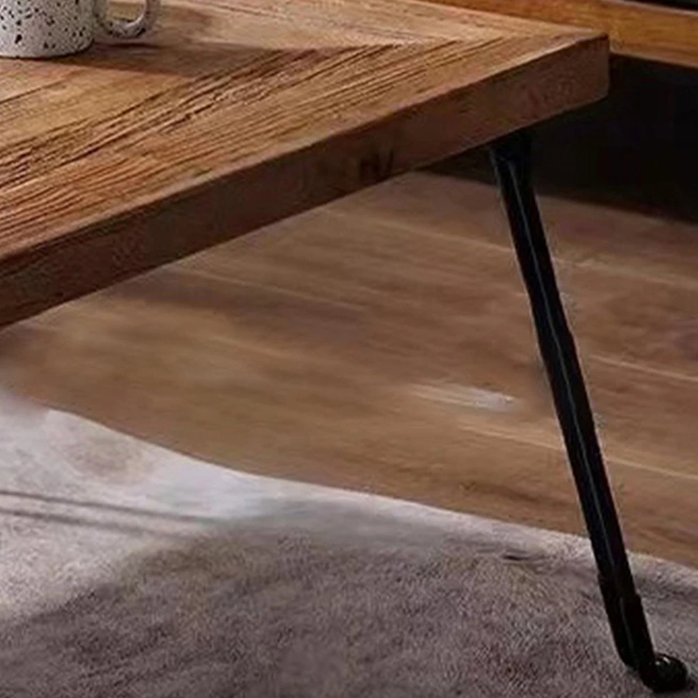 

4pcs Folding Legs Metal Hairpin Strong Reliable Laptop Nightstand Metal Table Legs Coffee Table Foldable Easy Install