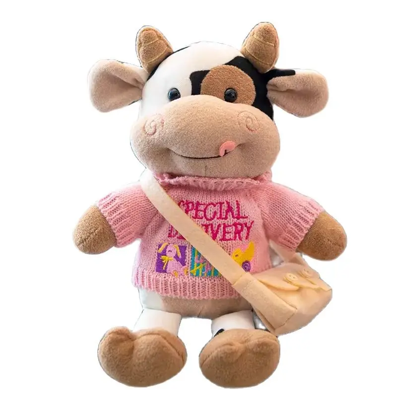 

15 Styles 30cm Cattle Plush Toy Soft Stuffed Animals Plushies Pillow A Cow in Clothes Doll Toys Birthday Christmas Gift