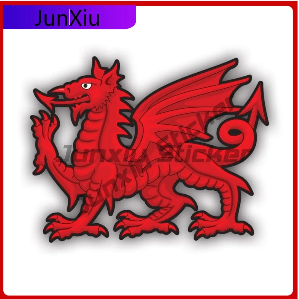 

Artistic Unique Welsh Funny Dragon Sticker Uv Protected Decals Wales Red Uk Logo Y Ddraig Goch Decal Weather Resistant Anti