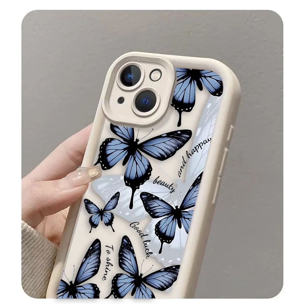 

Beautiful Purple Butterfly Phone Case For Infinix SMART SPARK 5 7 9 10 20C 30C CAMON 20 30 40 POP 8 POVA 6 NEO ITEL P55 A70 Case